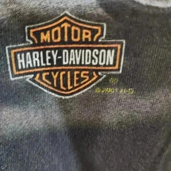 HARLEY-DAVIDSON  Vintage 1997& 2001 Lone Wolf Graphic tee. Size 2XL - Picture 6 of 8
